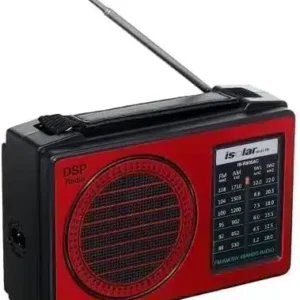 راديو اي سولار is-r805ac isolar قابل للشحن اف ام/ايه ام