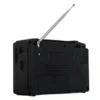 راديو اي سولار is-r805ac isolar قابل للشحن اف ام/ايه ام لون اسود
