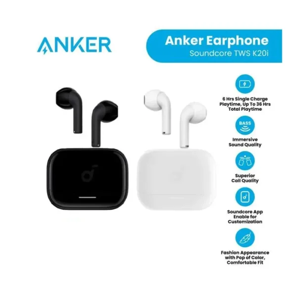 سماعة انكر ايربودز soundcore k20i anker أصلية