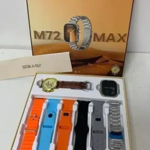 ساعة سمارت JSYES m72 max مع 7 ستراب وساعة هدية