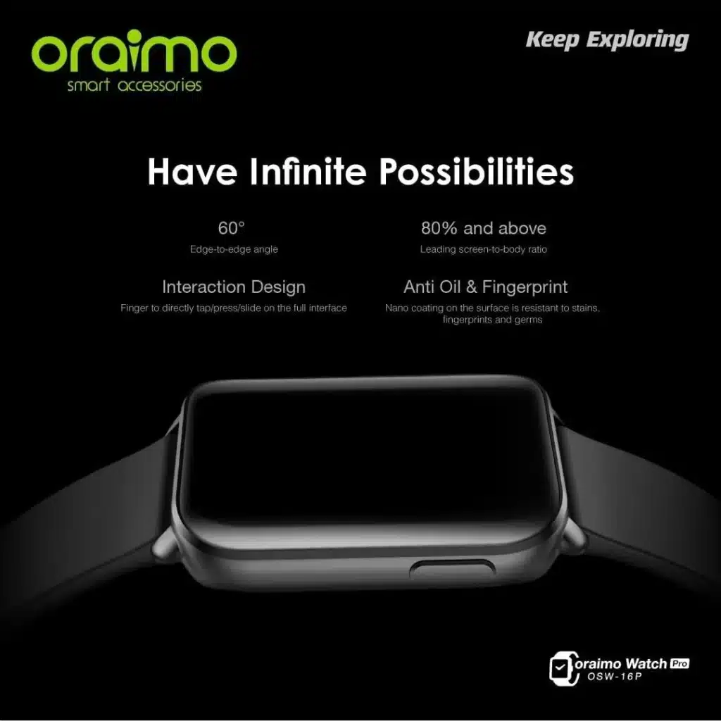 ساعة اورايمو osw-16p oraimo مقاومة للماء