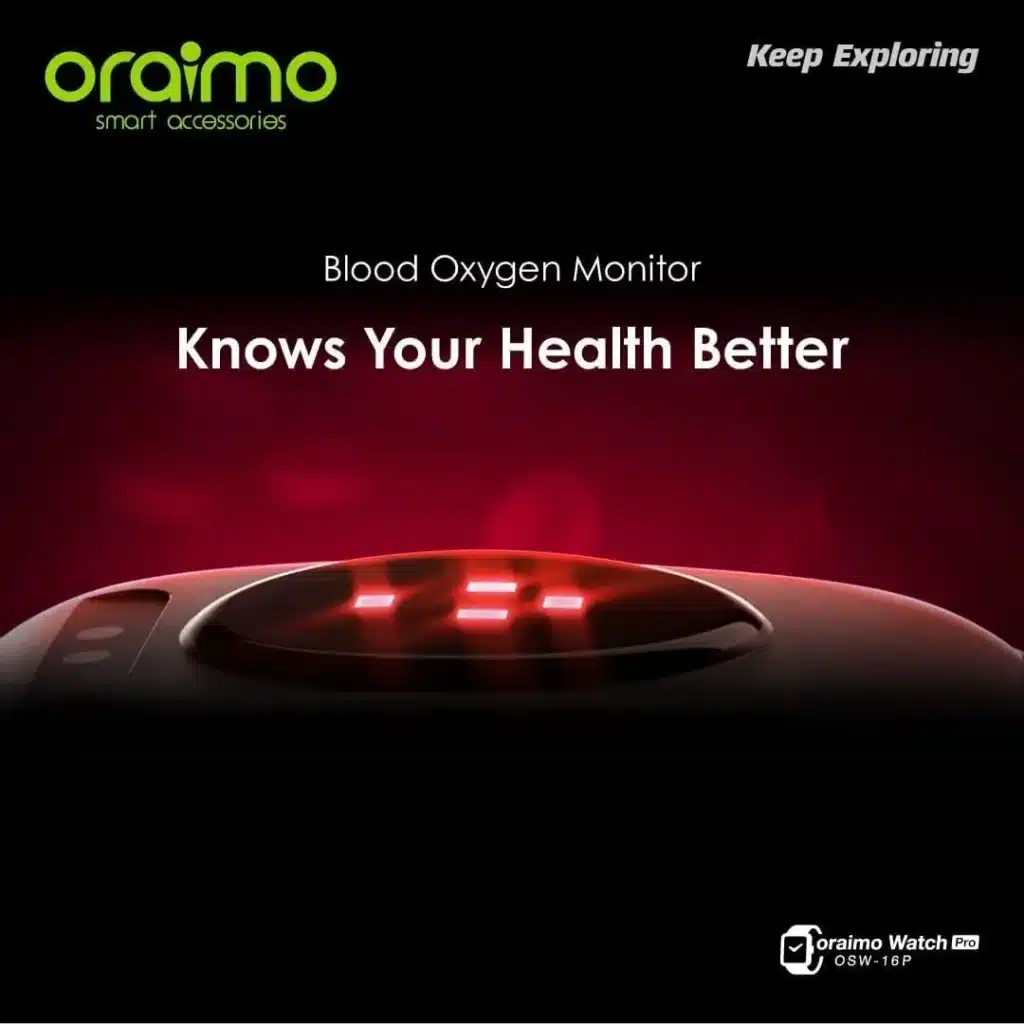 ساعة اورايمو osw-16p oraimo مقاومة للماء