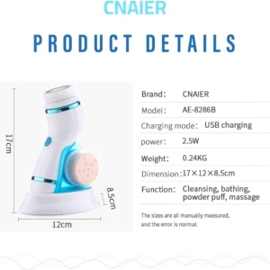 جهاز تنظيف البشرة 4 في 1 وتدليك ومساج الوجه CNAIER AE-8286