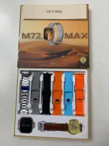 ساعة سمارت JSYES m72 max مع 7 ستراب وساعة هدية