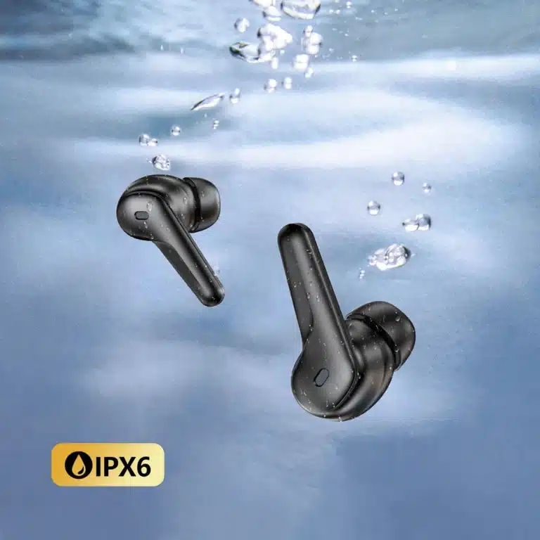 سماعة ايربودز choetech bh-t17 ENC خاصية عزل الضوضاء 8 TWS Choetech ANC+ENC Wireless Earbuds - Black - BH-T17