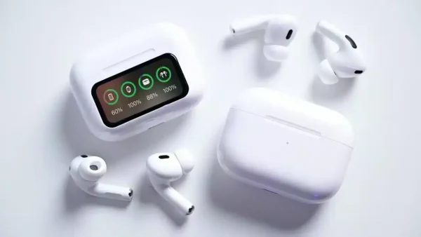 سماعة ايربود بشاشة تاتش a20 pro 2 airpods اظهار رقم المتصل