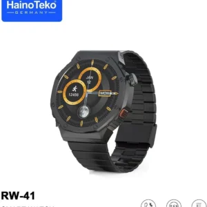 ساعة rw 41 haino teko دائرية من هاينو تيكو شاشة اموليد مع 3 ستراب