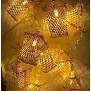 فرع نور نحاس شكل فوانيس مضىء وورم 3 متر