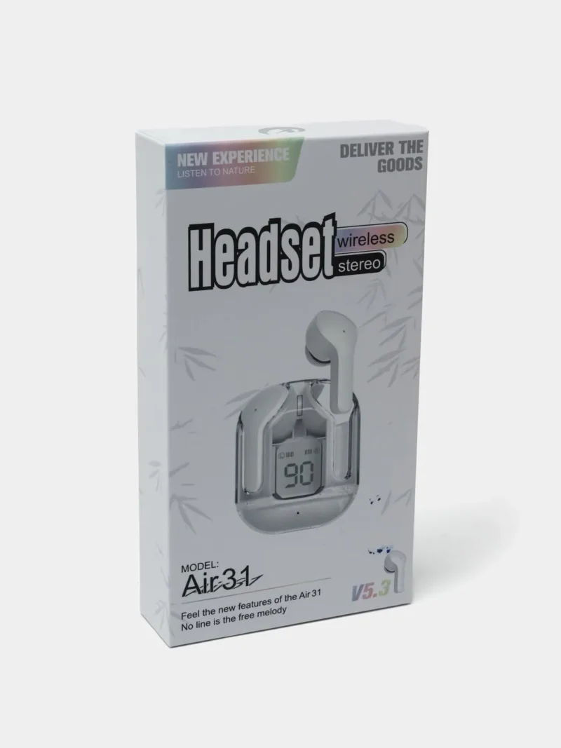 سماعة air 31 airpods بلوتوث بشاشة led ستيريو لاسلكية