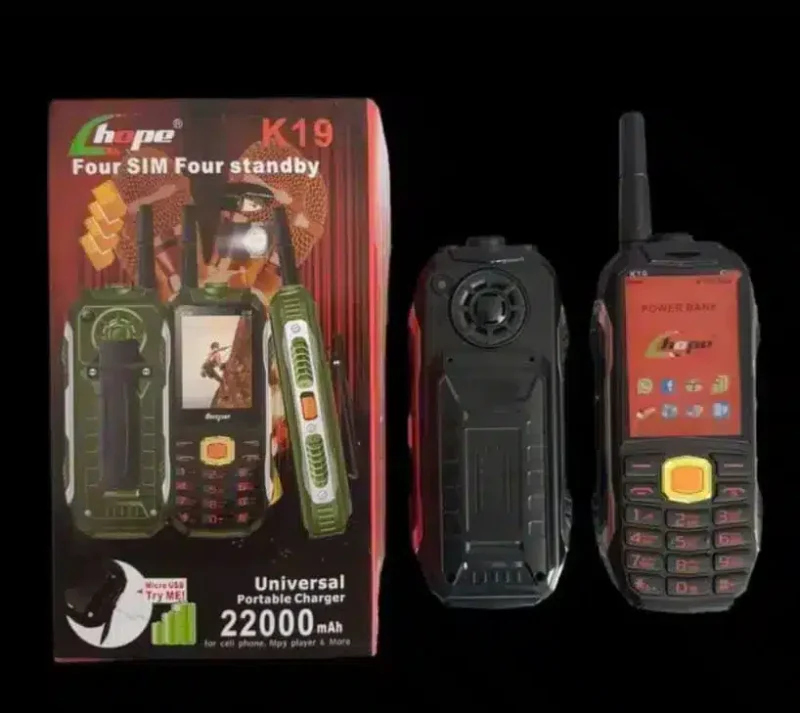 تليفون الصحراء موبايل هوبى Hope K19 يدعم 4 خطوط شريحة اتصال
