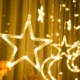 ستارة رمضان المضيئة هلال ونجمة زينة ليد للاحتفال إضاءة وورم