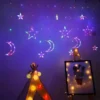 ستارة رمضان المضيئة هلال ونجمة زينة ليد للاحتفال إضاءة