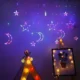 ستارة رمضان المضيئة هلال ونجمة زينة ليد للاحتفال إضاءة