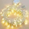 فرع نور رمضان بفيشتين 10 متر 100 لمبة إضاءة LED للزينة