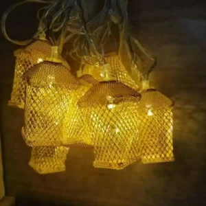 فرع نور نحاس شكل فوانيس مضىء وورم 3 متر