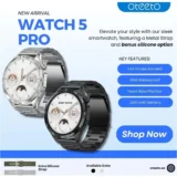 ساعة اوتيتو oteeto watch 5 pro بلوتوث شاشة اموليد 1.43 بوصة