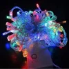 فرع نور رمضان بفيشتين 10 متر 100 لمبة إضاءة LED للزينة إضاءة الوان