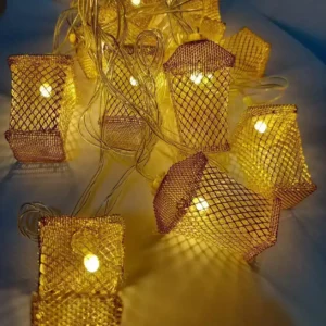 فرع نور نحاس شكل فوانيس مضىء وورم 3 متر