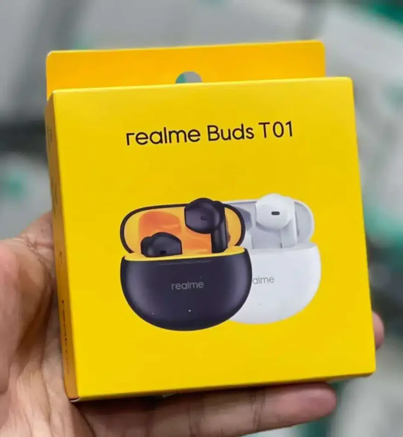 سماعات بودز REALME BUDS T01 مع تقنية إلغاء الضوضاء من ريلمى
