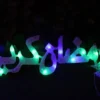 كلمة رمضان كريم مضيئة بتنور الوان LED زينة رمضان