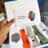 ساعة بشريحة وكاميرا wisme ws10 ultra 5g مساحة 128 ورام 8 جيجا لون سيلفر