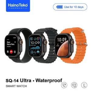 ساعة سمارت haino teko sq 14 ultra شاشة اموليد مع 3 ستراب
