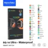 ساعة سمارت haino teko sq 14 ultra شاشة اموليد مع 3 ستراب