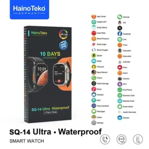 ساعة سمارت haino teko sq 14 ultra شاشة اموليد مع 3 ستراب