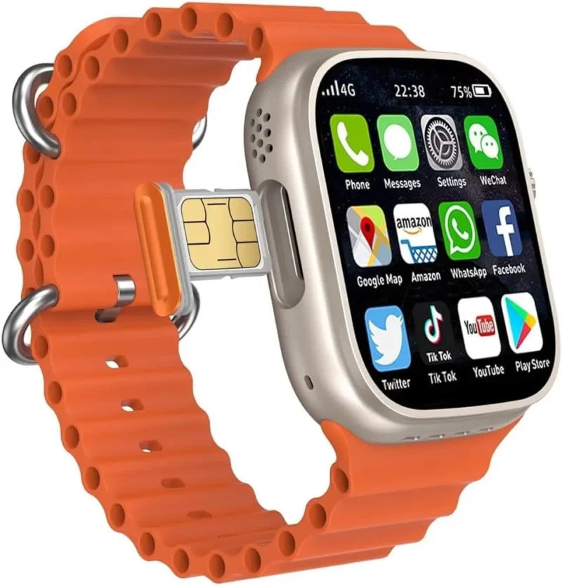 ساعة بشريحة اتصال modio 4g ultra max plus