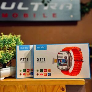 ساعة بشريحة اتصال ST11 Modio 4G Sim Ultra مع 3 ستراب 64/4