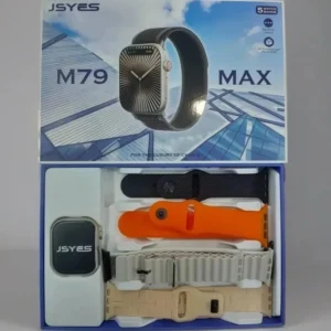 ساعة jsyes m79 max مع 5 ستراب بلوتوث شحن لاسلكي