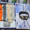 ساعة jsyes m79 max مع 5 ستراب بلوتوث شحن لاسلكي
