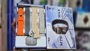 ساعة jsyes m79 max مع 5 ستراب بلوتوث شحن لاسلكي