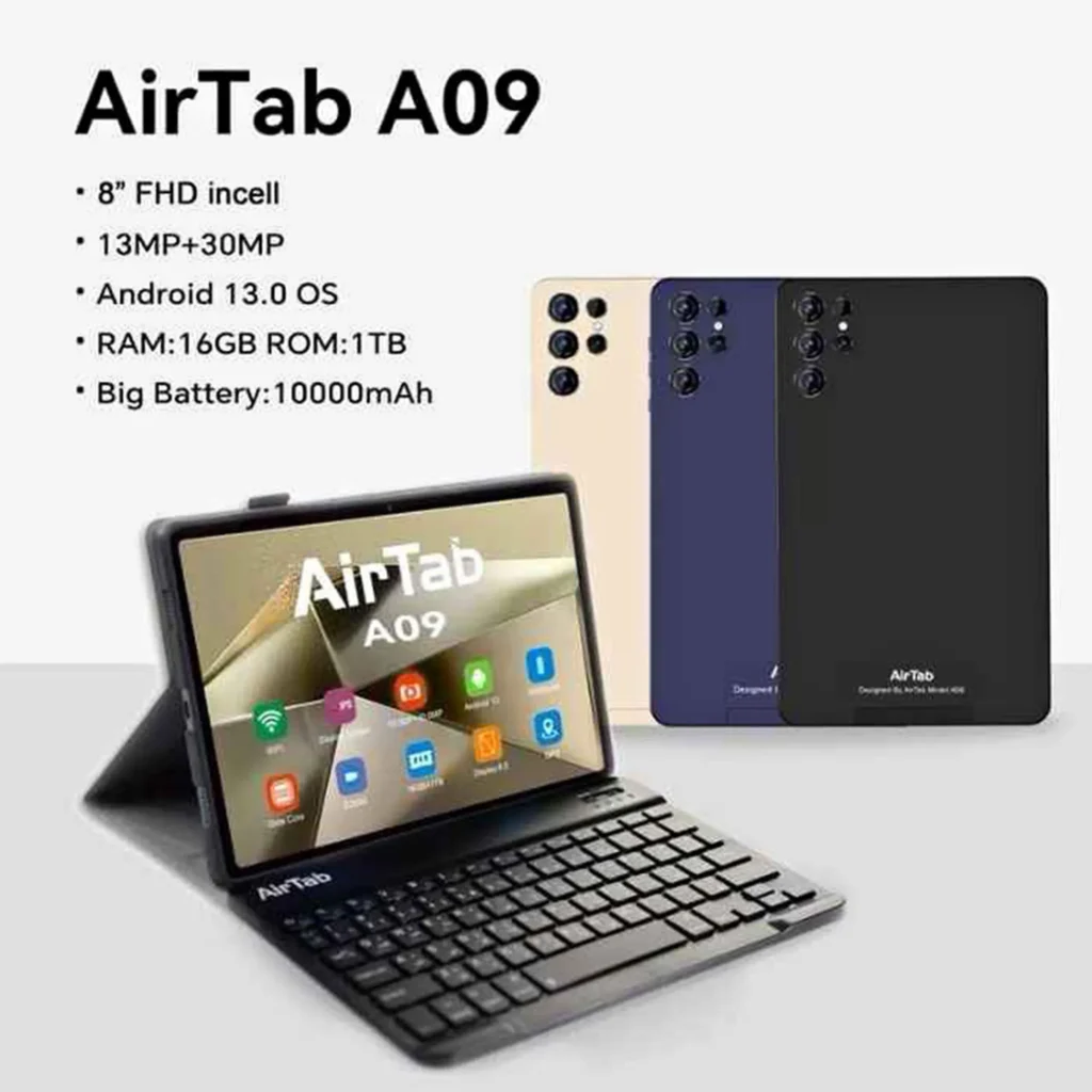 تابلت airtab a09 tablet للاطفال مساحة 1 تيرابايت رامات 16جيجا