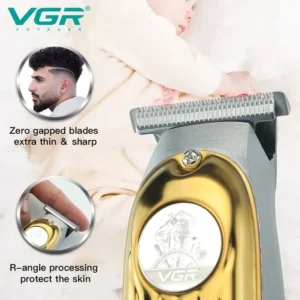ماكينة حلاقة vgr 122 شفرة من الفولاذ المقاوم للصدأ