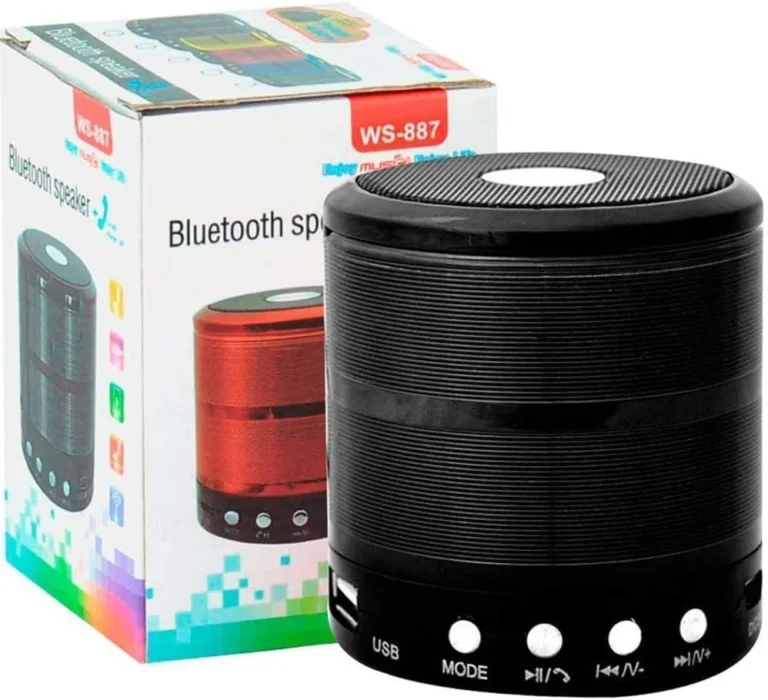 صب بلوتوث محمول صغير Speaker ws-887 لون اسود
