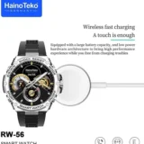 ساعة ذكية مستديرة haino teko rw 56 بلوتوث مع 3 ستراب