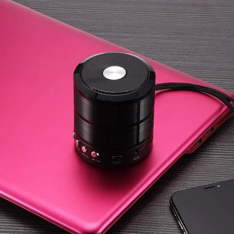 صب بلوتوث محمول صغير Speaker ws-887 لون اسود