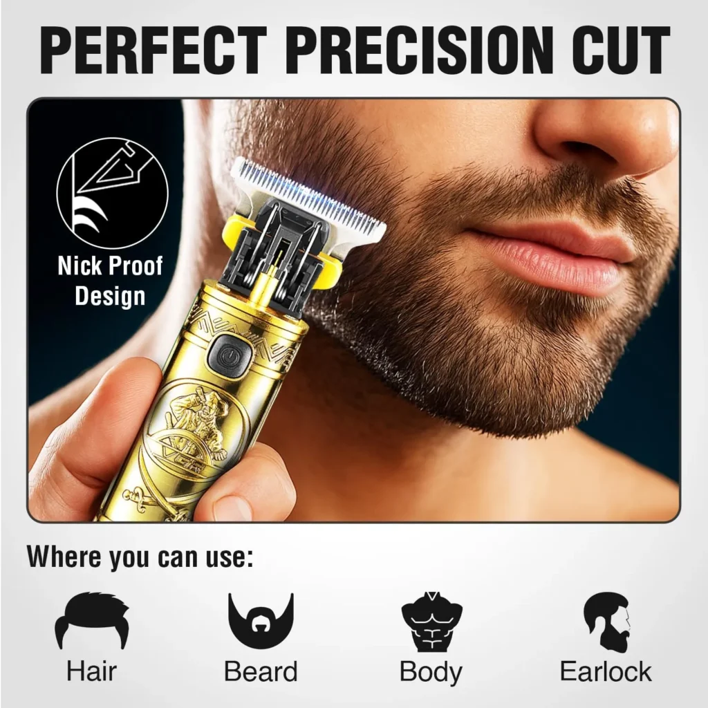 VGR 096 Trimmer أفضل ماكينة حلاقة لتحديد الشعر وتشكيل اللحى بدقة