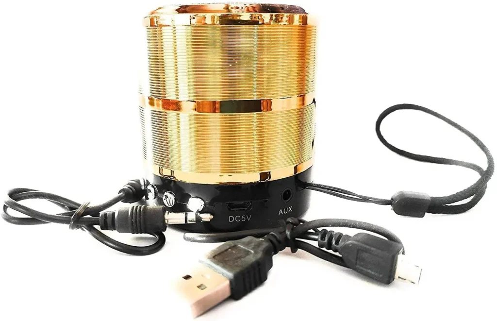 صب بلوتوث محمول صغير Speaker ws-887 لون ذهبى