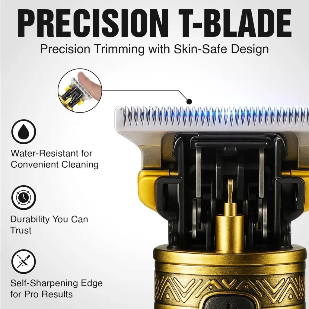 VGR 096 Trimmer أفضل ماكينة حلاقة لتحديد الشعر وتشكيل اللحى بدقة