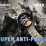 ساعة سمارت دائرية sk38 watch Kalobee شاشة اموليد و3 ستراب