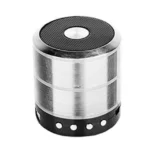 صب بلوتوث محمول صغير Speaker ws-887 يدعم فلاشة وكارت ميمورى - سيلفر