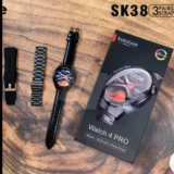 ساعة سمارت دائرية sk38 watch Kalobee شاشة اموليد و3 ستراب