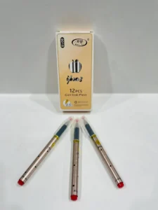 قلم جيل PY-8018 لون احمر علبة مكونة من 12 قطعة
