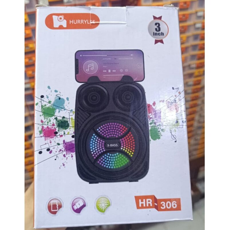 صب بلوتوث مضىء HURRYLEE HR306 فلاشة وميمورى