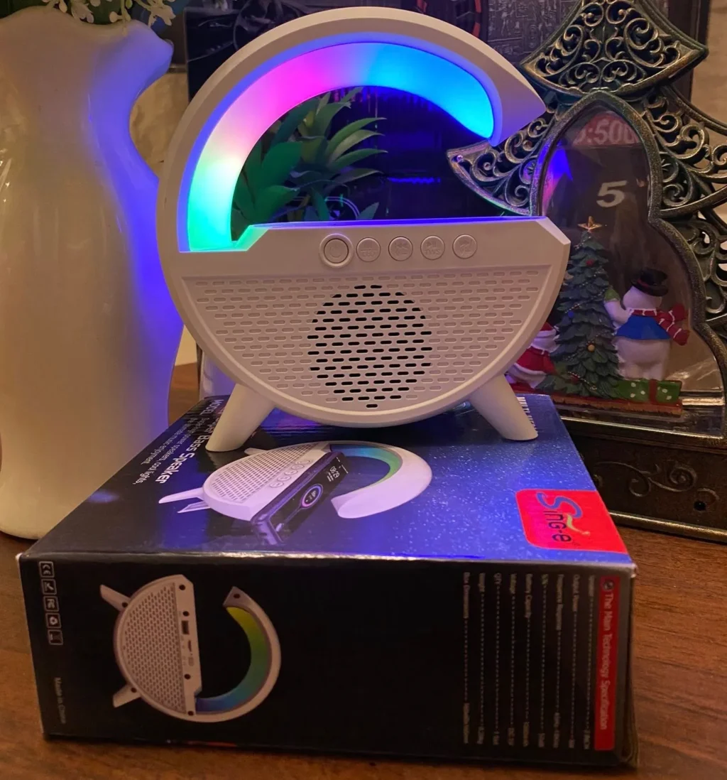 صب اباجورة مضىء zqs-1228 بلوتوث يدعم فلاشة وميمورى