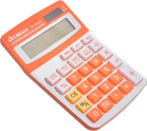 اله حاسبه 14 رقم Atmiai AT-2502C شاشة lcd لون برتقالى
