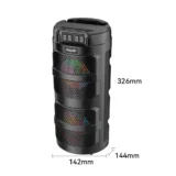 صب لاسلكى مضىء 4 بوصة ZQS2401 Daul 4 صوت ستريو