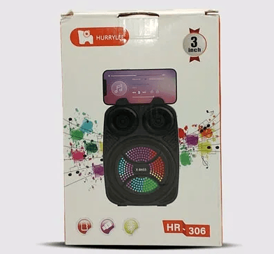 صب بلوتوث مضىء HURRYLEE HR306 فلاشة وميمورى